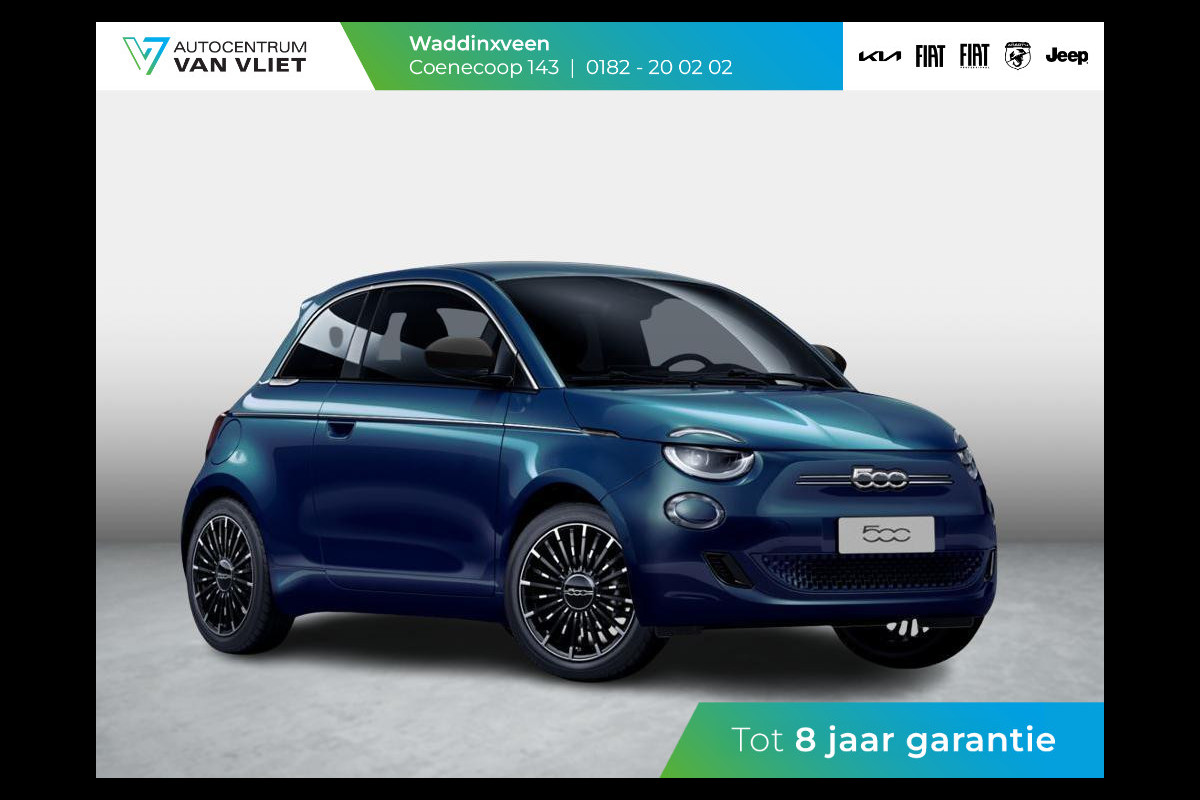 Fiat 500 Hybrid Collezione | Clima | LED | PDC | JBL Premium Audio | 17" | Camera | BSM | Canneloni Ivory/Piombo interieur