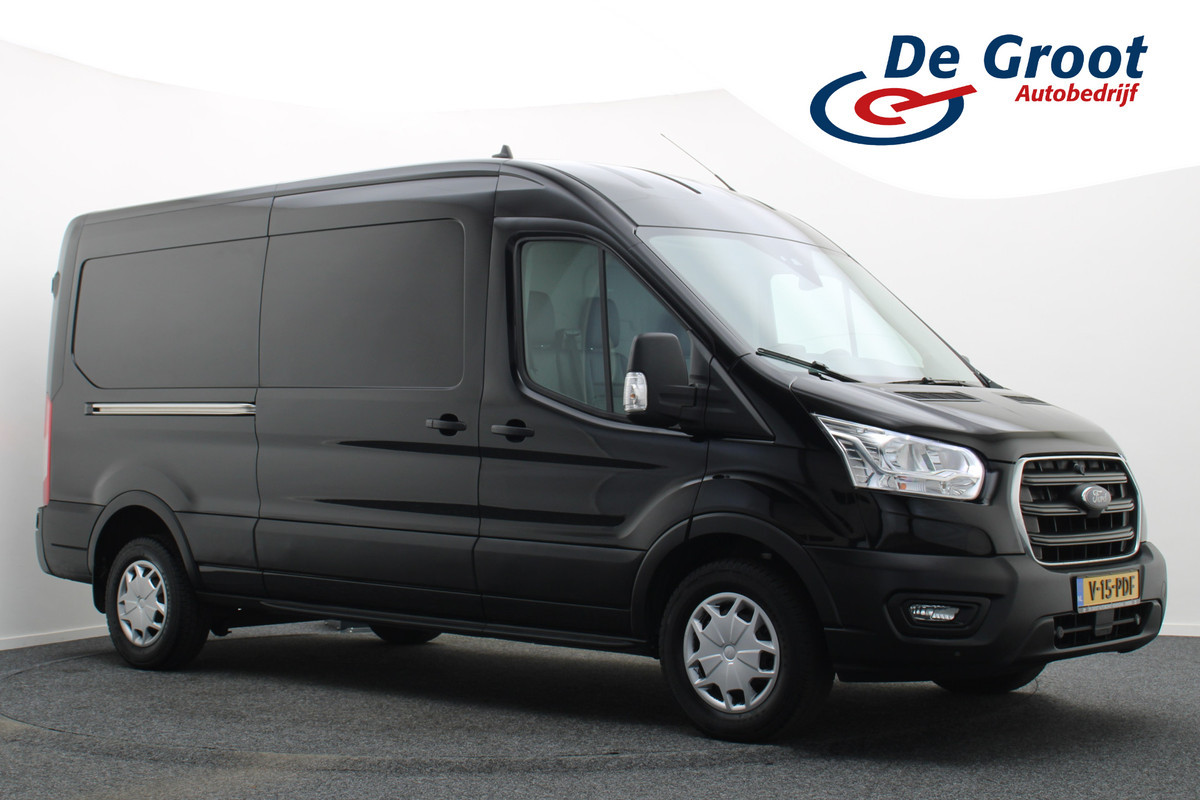 Ford Transit 350 2.0 TDCI L3H2 3-zits, Airco, Apple Carplay, Camera, Cruise, Leder, PDC, Rijstrooksensor