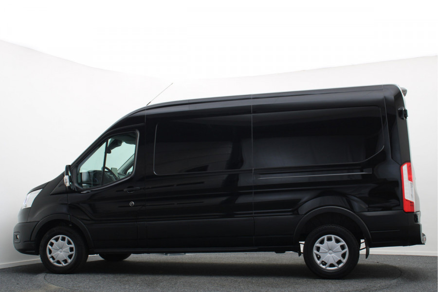 Ford Transit 350 2.0 TDCI L3H2 3-zits, Airco, Apple Carplay, Camera, Cruise, Leder, PDC, Rijstrooksensor