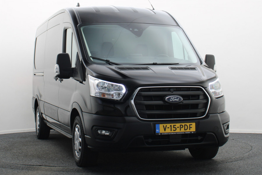 Ford Transit 350 2.0 TDCI L3H2 3-zits, Airco, Apple Carplay, Camera, Cruise, Leder, PDC, Rijstrooksensor