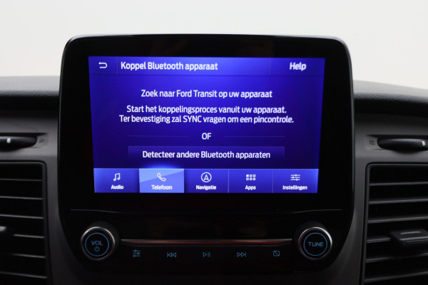 Ford Transit 350 2.0 TDCI L3H2 3-zits, Airco, Apple Carplay, Camera, Cruise, Leder, PDC, Rijstrooksensor