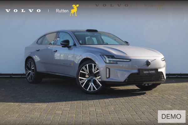 Volvo ES90 333PK Automaat Single Ext. Range Ultra Luchtvering / Bowers & Wilkins / 22" / Pilot Assist Pack / Visual Park assist / Geventileerde voor- en achterstoelen / Panoramadak / Massagefunctie voorstoelen / HD Pixel LED koplampen / Gelaagde zij-ruiten