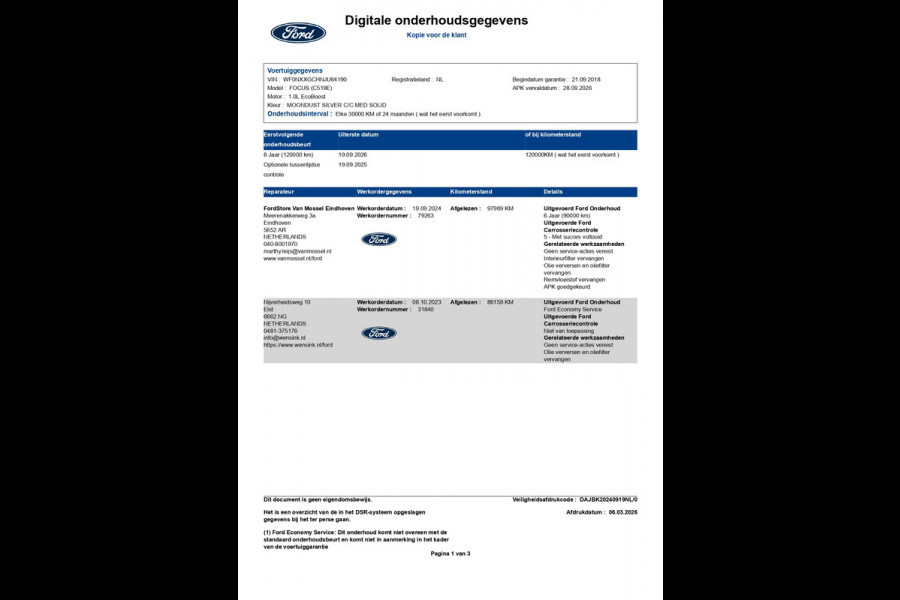 Ford Focus 1.0 EcoBoost Titanium Business 125pk/92kW 6-bak | Design Pack | Technology Pack | Driver Assistance Pack | Winter Pack | etc. etc.