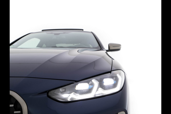 BMW 4 Serie Coupé M440i xDrive High Executive Aut. *PANO | LEATHER | HARMAN/KARDON | HEAD-UP | LASER-LED | ADAPTIVE-CRUISE | TOPVIEW | MEMORY-PACK | KEYLESS | HEATED-SPORTSEATS | DAB+ | DIGI-COCKPIT | SHIFTPADDLES | TOWBAR | 19''ALU*