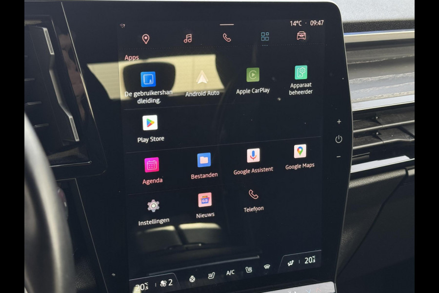 Renault Austral 1.2 E-Tech full hybrid 200 iconic STOEL STUURVERWARMING | 1/2 LEDER | 360 CAMERA
