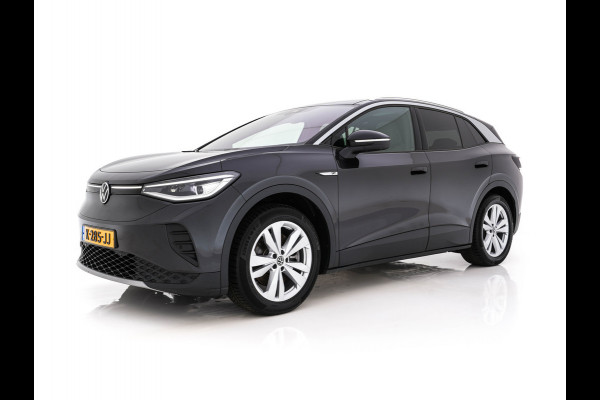 Volkswagen ID.4 First Max 77 kWh [ 3-Fase ] {SOH-81%} (INCL.BTW) Aut. *PANO | HEAD-UP | LEATHER-FABRIC | FULL-LED | MEMORY-PACK | TOP-VIEW | BLIND-SPOT | HEATED-SPORTSEATS | DIGI-COCKPIT | DAB+ | 19''ALU*