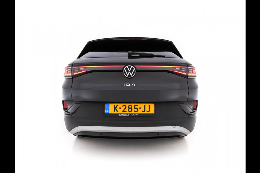 Volkswagen ID.4 First Max 77 kWh [ 3-Fase ] {SOH-81%} (INCL.BTW) Aut. *PANO | HEAD-UP | LEATHER-FABRIC | FULL-LED | MEMORY-PACK | TOP-VIEW | BLIND-SPOT | HEATED-SPORTSEATS | DIGI-COCKPIT | DAB+ | 19''ALU*