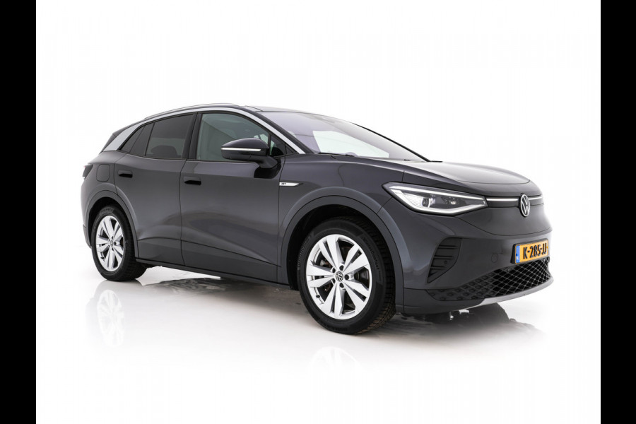 Volkswagen ID.4 First Max 77 kWh [ 3-Fase ] {SOH-81%} (INCL.BTW) Aut. *PANO | HEAD-UP | LEATHER-FABRIC | FULL-LED | MEMORY-PACK | TOP-VIEW | BLIND-SPOT | HEATED-SPORTSEATS | DIGI-COCKPIT | DAB+ | 19''ALU*