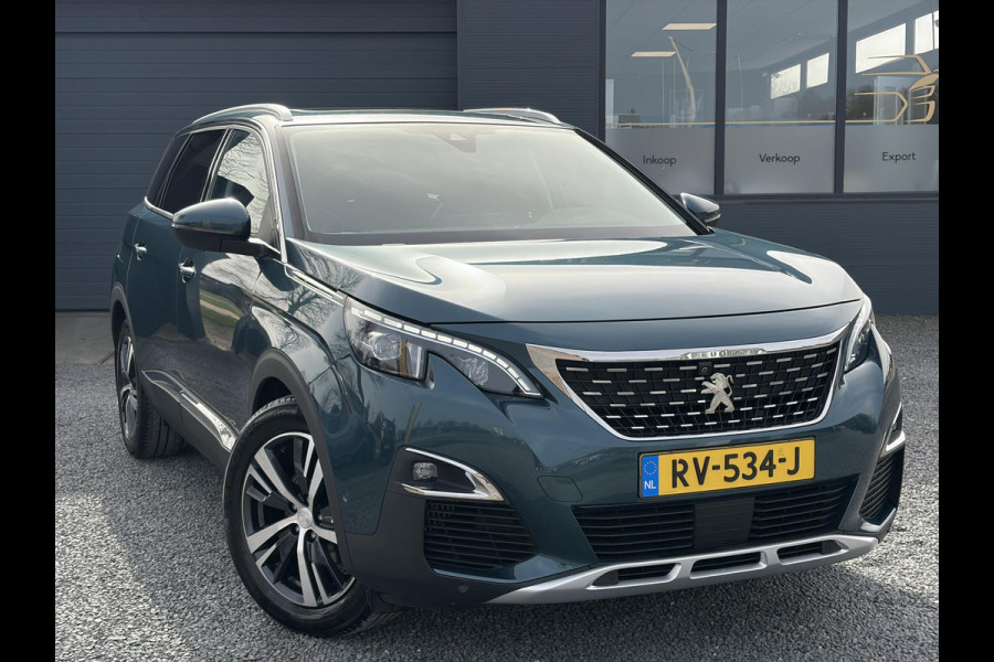 Peugeot 5008 1.2 PureTech Allure 1e Eigenaar,7 Persoons,Afn.Trekhaak,360° Camera,Pano,Apple Carplay/Android Auto,Navi,Clima,Cruise,Halfleder,N.A.P,Dealer Onderhouden,Pdc V+A,Lm velgen,N.A.P,Apk tot 03-2027
