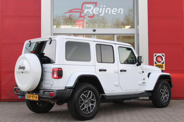 Jeep Wrangler Unlimited 4xe 380PK SAHARA OVERLAND | TRAILRATED | NAVIGATIE | APPLE CARPLAY/ANDROID AUTO | ACHTER/VOOR CAMERA | UITNEEMBARE DAKPLATEN | HARDTOP IN KLEUR | LEDEREN BEKLEDING | STOEL/STUUR VERWARMING | LED KOPLAMPEN | ADAPTIVE CRUISE CONTROL | TREE PLANKEN | HARD WHEELCOVER |