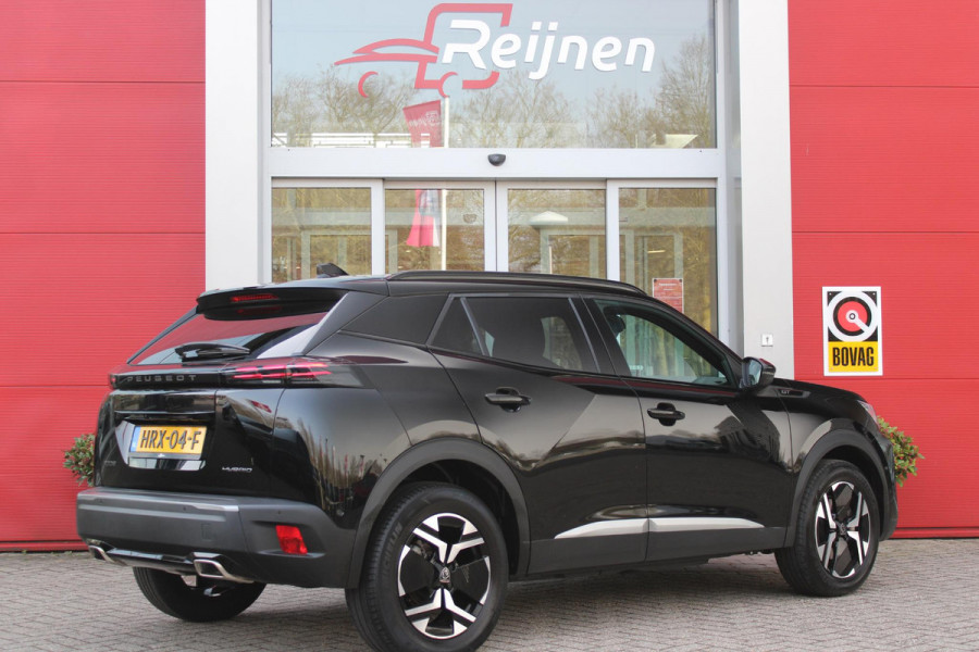 Peugeot 2008 1.2 Hybrid 145PK GT AUTOMAAT | ELEKTRISCH BEDIENBARE BESTUURDERSSTOEL | NAVIGATIE | FULL LED KOPLAMPEN | DRAADLOZE APPLE CARPLAY/ANDROID AUTO | ADAPTIVE CRUISE CONTROL | CAMERA VOOR + ACHTER | CLIMATE CONTROL | LICHTMETALEN VELGEN 17" | KEYLESS ENTRY/START | DAB+ RADIO | ALCANTARA/LEDEREN BEKLEDING  | DODEHOEK DETECTIE | PARKEERSENSOREN VOOR + ACHTER | STOEL VERWARMING |