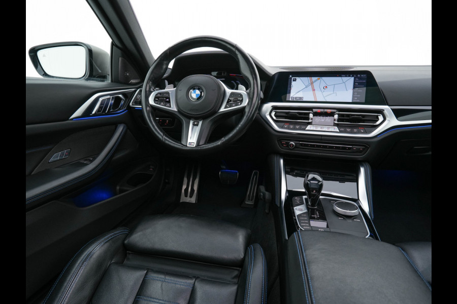 BMW 4 Serie Coupé M440i xDrive High Executive Aut. *PANO | LEATHER | HARMAN/KARDON | HEAD-UP | LASER-LED | ADAPTIVE-CRUISE | TOPVIEW | MEMORY-PACK | KEYLESS | HEATED-SPORTSEATS | DAB+ | DIGI-COCKPIT | SHIFTPADDLES | TOWBAR | 19''ALU*