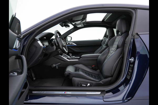 BMW 4 Serie Coupé M440i xDrive High Executive Aut. *PANO | LEATHER | HARMAN/KARDON | HEAD-UP | LASER-LED | ADAPTIVE-CRUISE | TOPVIEW | MEMORY-PACK | KEYLESS | HEATED-SPORTSEATS | DAB+ | DIGI-COCKPIT | SHIFTPADDLES | TOWBAR | 19''ALU*