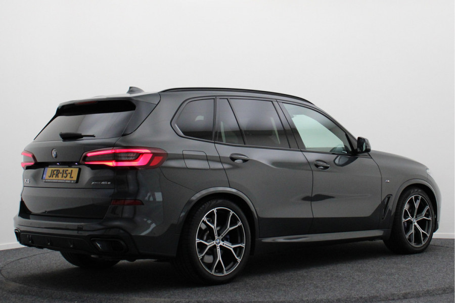BMW X5 xDrive45e High Executive Laser, Panoramadak, 360° Camera, ACC, Luchtvering, H&K, Trekhaak, 21"