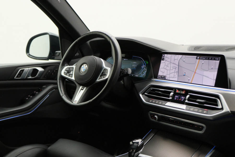 BMW X5 xDrive45e High Executive Laser, Panoramadak, 360° Camera, ACC, Luchtvering, H&K, Trekhaak, 21"