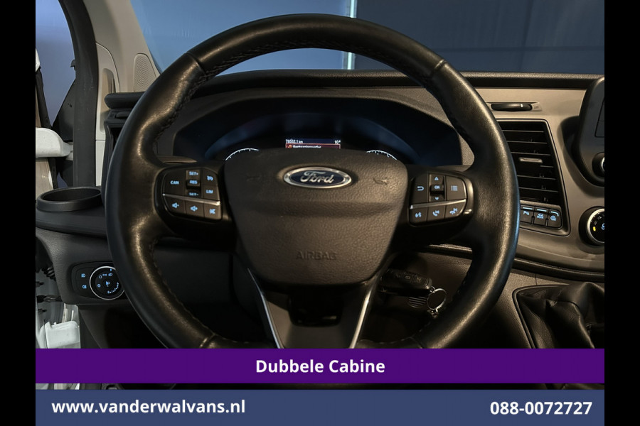 Ford Transit Custom 2.0 TDCI 130pk L2H1 Dubbele Cabine Euro6 inrichting | Airco | 5-Zits | LED | Cruisecontrol Stoelverwarming, Parkeersensoren, Achterklep, 2800kg Trekvermogen
