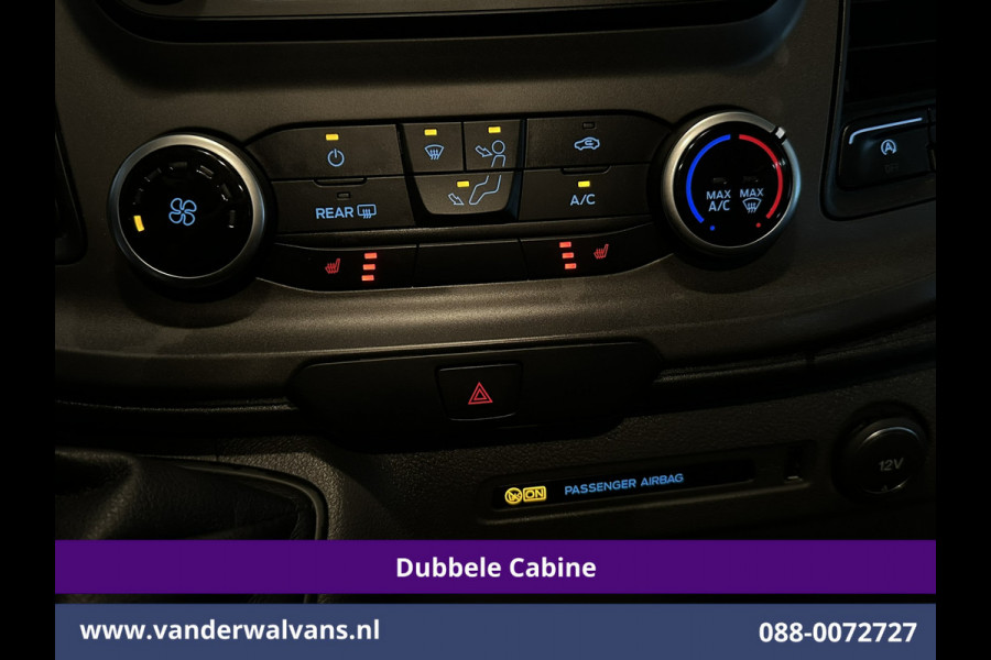 Ford Transit Custom 2.0 TDCI 130pk L2H1 Dubbele Cabine Euro6 inrichting | Airco | 5-Zits | LED | Cruisecontrol Stoelverwarming, Parkeersensoren, Achterklep, 2800kg Trekvermogen