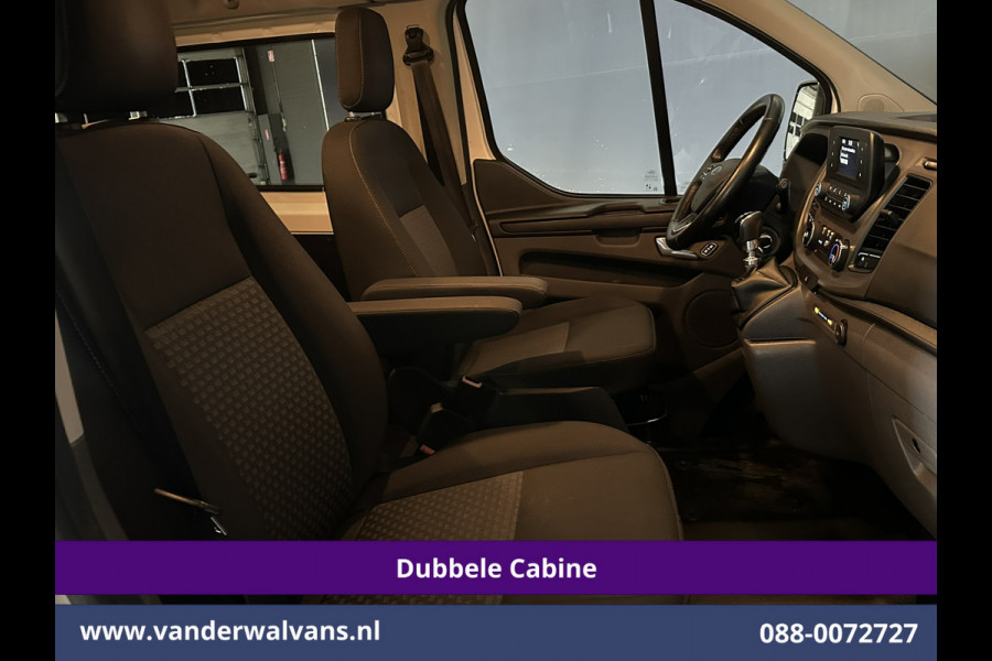 Ford Transit Custom 2.0 TDCI 130pk L2H1 Dubbele Cabine Euro6 inrichting | Airco | 5-Zits | LED | Cruisecontrol Stoelverwarming, Parkeersensoren, Achterklep, 2800kg Trekvermogen