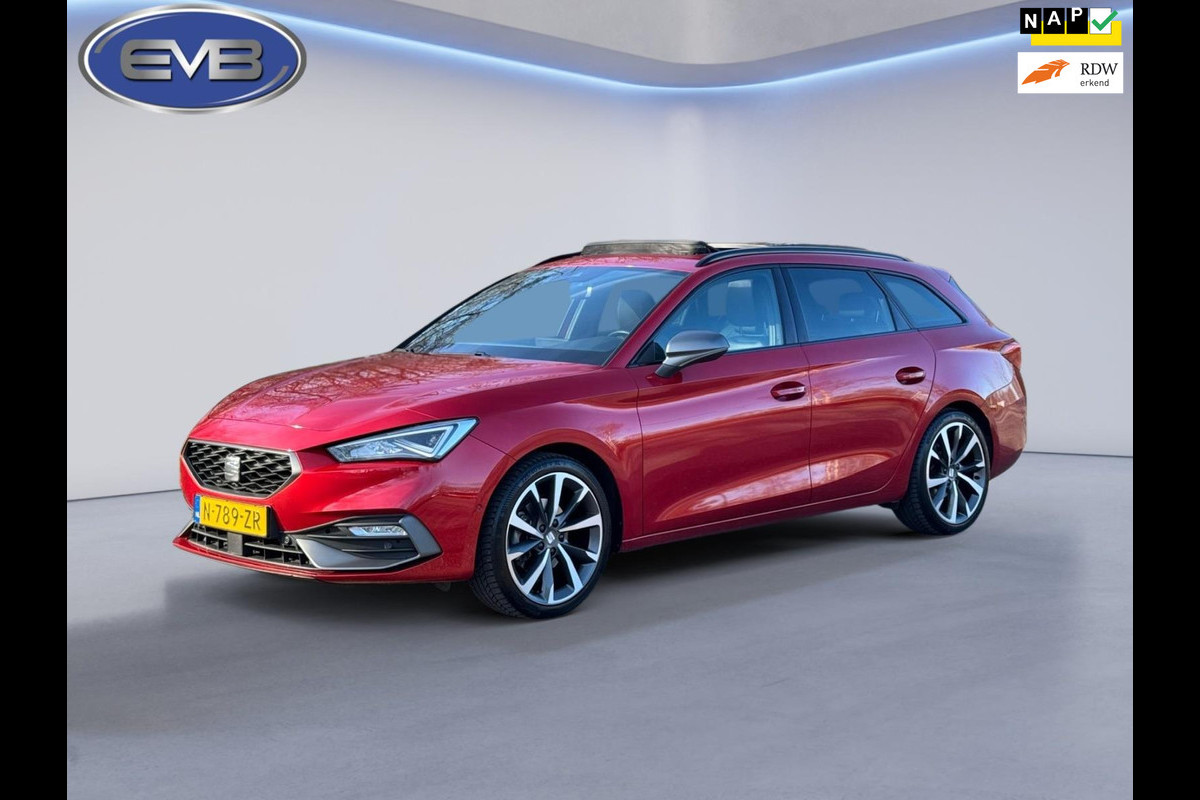 Seat Leon Sportstourer 1.0 eTSI AUTOMAAT FR Business Intense, VOL OPTIES, panoramadak, dealer onderhoud,trekhaak, 1 e eig, NL auto