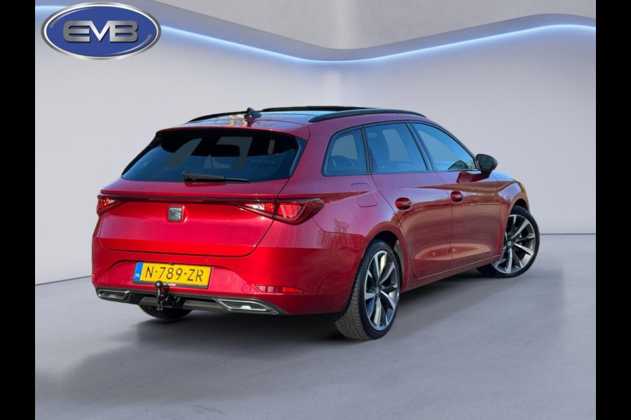 Seat Leon Sportstourer 1.0 eTSI AUTOMAAT FR Business Intense, VOL OPTIES, panoramadak, dealer onderhoud,trekhaak, 1 e eig, NL auto