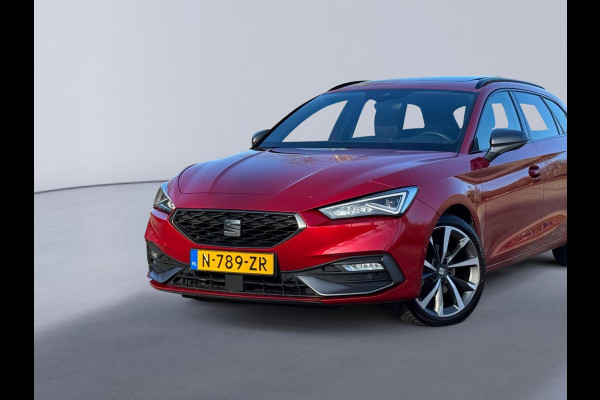 Seat Leon Sportstourer 1.0 eTSI AUTOMAAT FR Business Intense, VOL OPTIES, panoramadak, dealer onderhoud,trekhaak, 1 e eig, NL auto