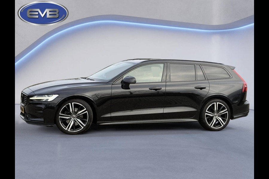Volvo V60 2.0 B4 205 pk R-Design sport, Black edition, vele opties, sport leder, dealer onderhouden, 1 e eigenaar, NL auto met nap