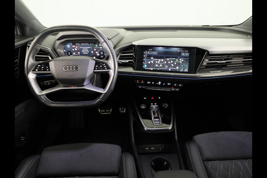 Audi Q4 e-tron 40 S-line 77kWh 204pk | SOH 94% | Panoramadak| Navigatie | Parkeercamera | Lederen bekleding | Keyless pakket | Head up display