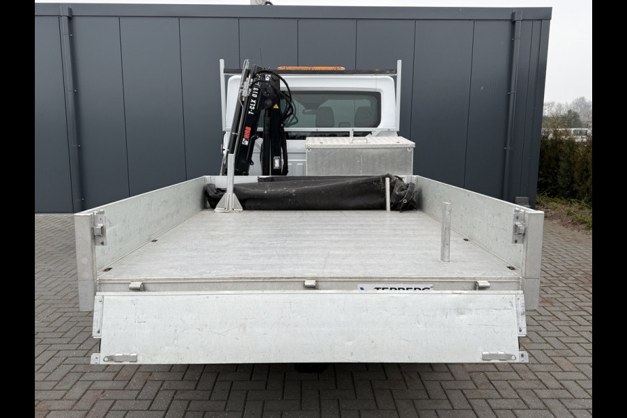 Ford Transit 2.0 TDCI EURO 6 / PICK UP / HIAB KRAAN T-CLX 013 / 2.7 TONS TREKHAAK / 34.988 KM! / 1e EIG. / 3-ZITS / AIRCO / ZEER NETJES