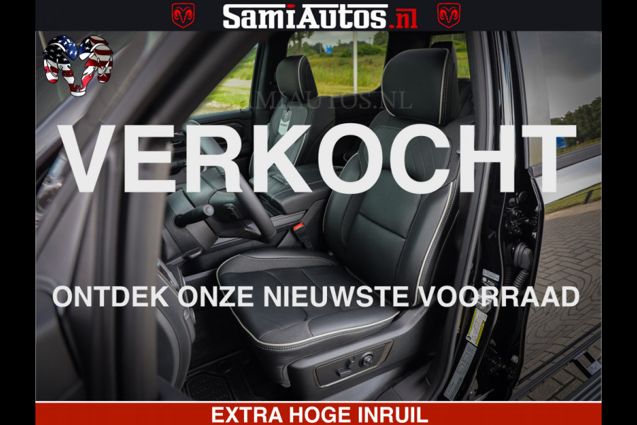 Dodge Ram 1500 Limited Night H.O 540HP 706Nm | Massage + Full Option | De Meest Luxe en Volle Pick-Up in zijn Klasse | Comfortabele Dubbele Cabine met Royale 5 Zitplaatsen | BPM vrij | Nu Leverbaar uit Voorraad | Voorraad Nr 2338 - 5404