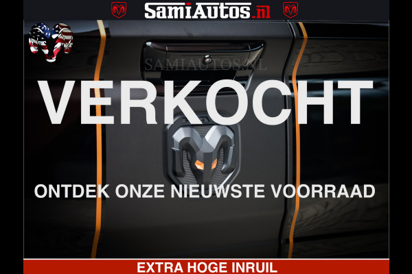 Dodge Ram 1500 Limited Night H.O 540HP 706Nm | Massage + Full Option | De Meest Luxe en Volle Pick-Up in zijn Klasse | Comfortabele Dubbele Cabine met Royale 5 Zitplaatsen | BPM vrij | Nu Leverbaar uit Voorraad | Voorraad Nr 2338 - 5404