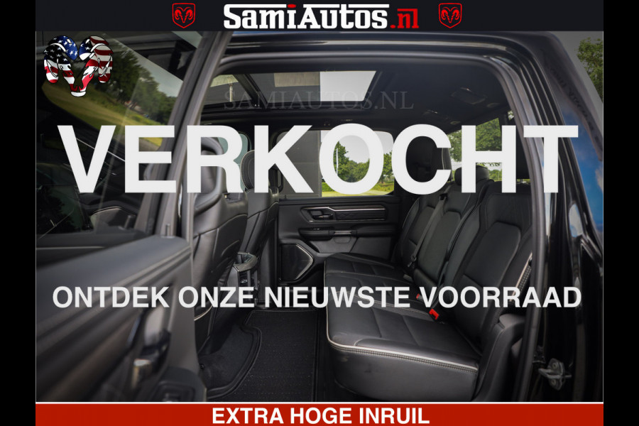 Dodge Ram 1500 Limited Night H.O 540HP 706Nm | Massage + Full Option | De Meest Luxe en Volle Pick-Up in zijn Klasse | Comfortabele Dubbele Cabine met Royale 5 Zitplaatsen | BPM vrij | Nu Leverbaar uit Voorraad | Voorraad Nr 2338 - 5404