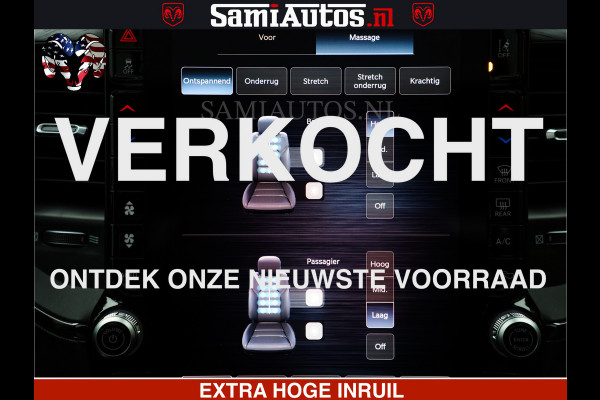 Dodge Ram 1500 Limited Night H.O 540HP 706Nm | Massage + Full Option | De Meest Luxe en Volle Pick-Up in zijn Klasse | Comfortabele Dubbele Cabine met Royale 5 Zitplaatsen | BPM vrij | Nu Leverbaar uit Voorraad | Voorraad Nr 2338 - 5404