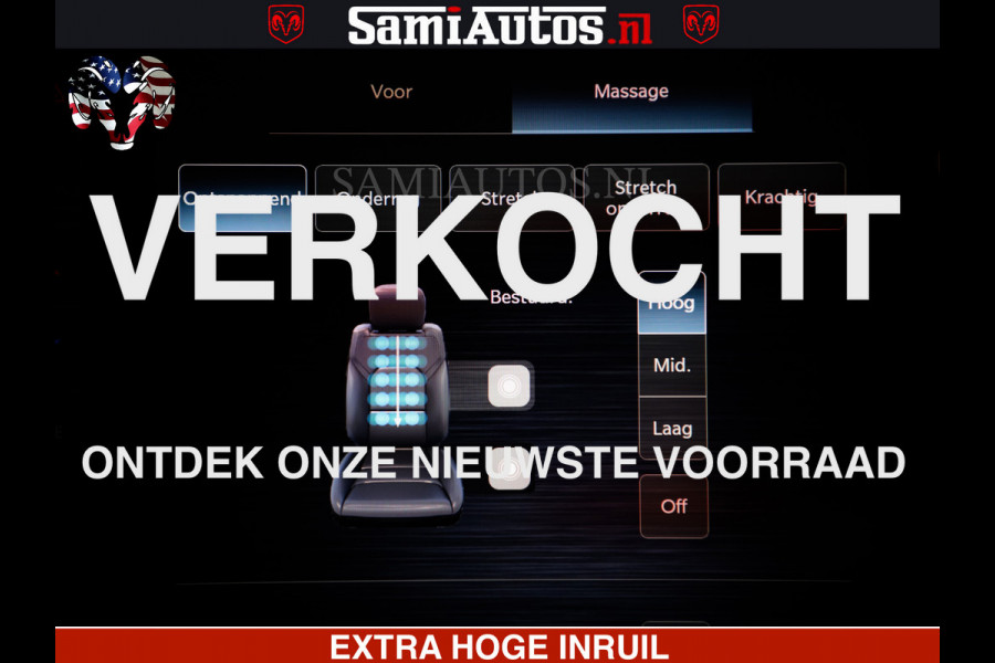 Dodge Ram 1500 Limited Night H.O 540HP 706Nm | Massage + Full Option | De Meest Luxe en Volle Pick-Up in zijn Klasse | Comfortabele Dubbele Cabine met Royale 5 Zitplaatsen | BPM vrij | Nu Leverbaar uit Voorraad | Voorraad Nr 2338 - 5404