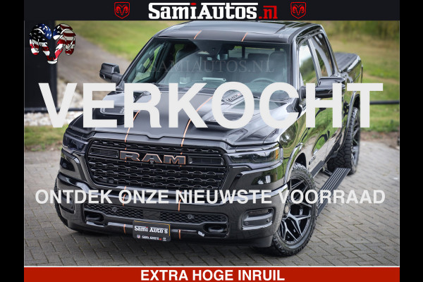 Dodge Ram 1500 Limited Night H.O 540HP 706Nm | Massage + Full Option | De Meest Luxe en Volle Pick-Up in zijn Klasse | Comfortabele Dubbele Cabine met Royale 5 Zitplaatsen | BPM vrij | Nu Leverbaar uit Voorraad | Voorraad Nr 2338 - 5404