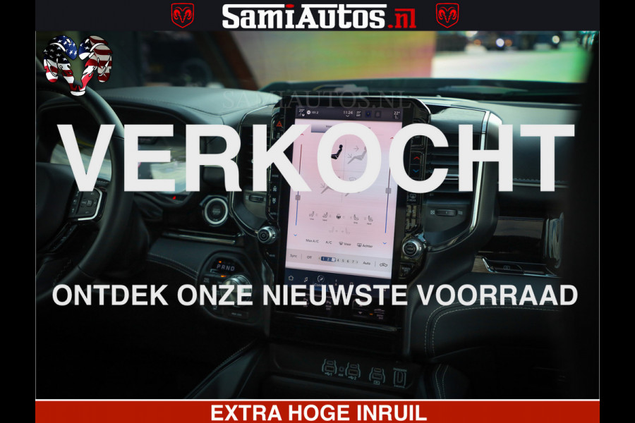Dodge Ram 1500 Limited Night H.O 540HP 706Nm | Massage + Full Option | De Meest Luxe en Volle Pick-Up in zijn Klasse | Comfortabele Dubbele Cabine met Royale 5 Zitplaatsen | BPM vrij | Nu Leverbaar uit Voorraad | Voorraad Nr 2338 - 5404