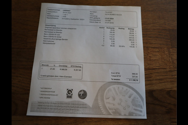 Alfa Romeo Giulia 2.0T Super Adaptive CC / Navi/ Camera /Pdc / Carplay /Stoel/Stuurverw / Automaat