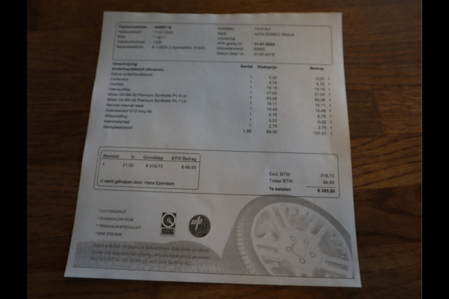 Alfa Romeo Giulia 2.0T Super Adaptive CC / Navi/ Camera /Pdc / Carplay /Stoel/Stuurverw / Automaat