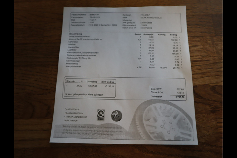 Alfa Romeo Giulia 2.0T Super Adaptive CC / Navi/ Camera /Pdc / Carplay /Stoel/Stuurverw / Automaat