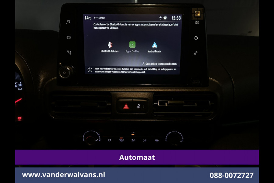 Opel Combo 1.5D 131pk Automaat L1H1 Euro6 Airco | 3-Zits | Camera | Apple Carplay | Cruisecontrol Android Auto, Parkeersensoren, Bijrijdersbank