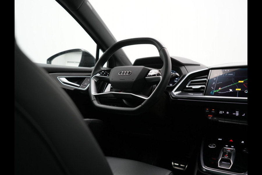 Audi Q4 Sportback e-tron 50 Quattro S Line 77 kWh 300pk Dealer O.H. | Trekhaak Af Fabriek | Panodak | Adaptive Cruise | Head Up | Camera | Matrix LED | Lederen Sportstoelen Verwarmd | Sfeerverlichting | Apple Carplay | Keyless | Blis | 20"L.M | Navigatie |