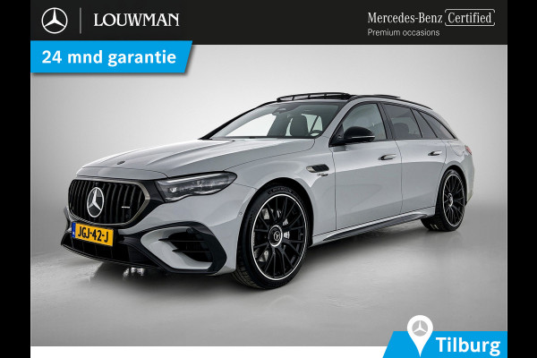 Mercedes-Benz E-Klasse Estate Mercedes-AMG 53 4MATIC+ Night Pakket 1+2 | Panoramadak | 21 Inch AMG Velgen | Burmester® | Trekhaak | AMG Real Performance Sound. Inclusief 24 maanden MB Certified garantie voor Europa.
