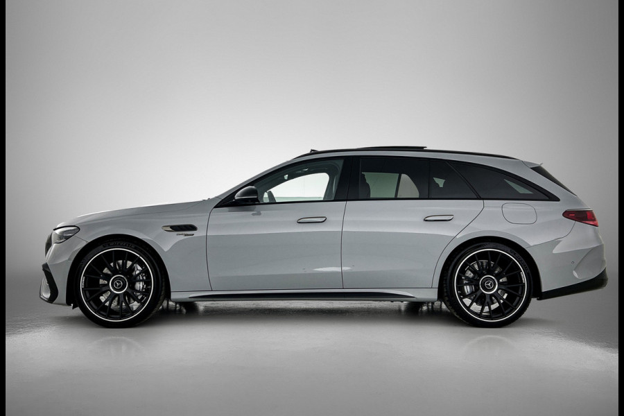 Mercedes-Benz E-Klasse Estate Mercedes-AMG 53 4MATIC+ Night Pakket 1+2 | Panoramadak | 21 Inch AMG Velgen | Burmester® | Trekhaak | AMG Real Performance Sound. Inclusief 24 maanden MB Certified garantie voor Europa.