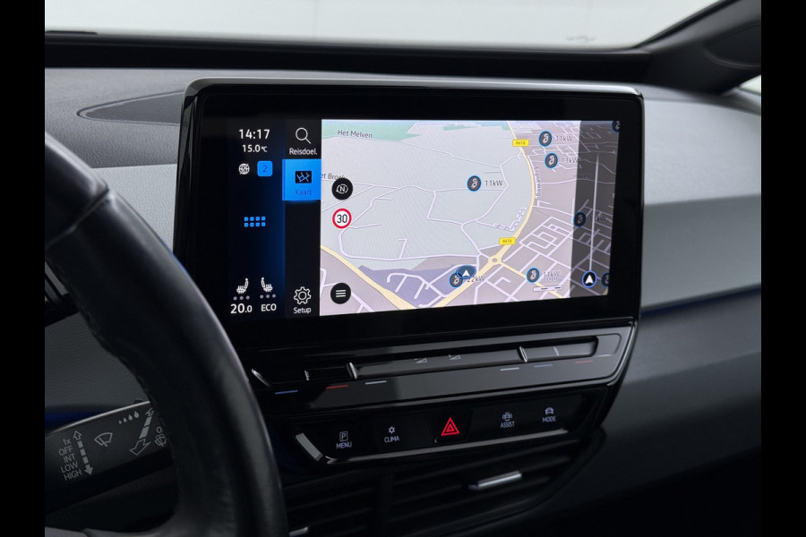Volkswagen ID.3 First Plus 62kWh Navi-Pro Adap.Cruise Camera Matrix led 19" Ecc Apple Carplay Android Auto SOH 86% Stoel+Stuurverwarming Lmv Privacy Glas Keyless Rijstrooksensor 1e Eigenaar Origineel Nederlandse Auto