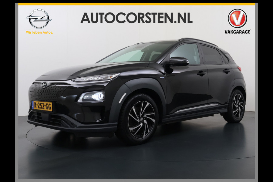 Hyundai Kona EV 64kWh 204pk SOH 100% Premium Schuif-/Kanteldak Leer Warmtepomp Head-Up Display Apple Carplay Android Navi Camera Elektr.Stoel Pdc Subwoofer Bluetooth Dodehoek detector Privacy Glas Rijstrooksensor 1e Eigenaar Origineel Nederlandse Auto Volledig Dealeronderhouden