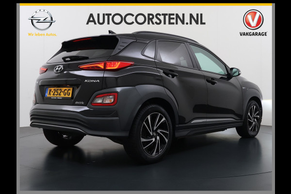 Hyundai Kona EV 64kWh 204pk SOH 100% Premium Schuif-/Kanteldak Leer Warmtepomp Head-Up Display Apple Carplay Android Navi Camera Elektr.Stoel Pdc Subwoofer Bluetooth Dodehoek detector Privacy Glas Rijstrooksensor 1e Eigenaar Origineel Nederlandse Auto Volledig Dealeronderhouden
