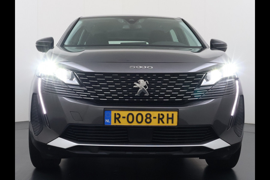Peugeot 5008 1.2T 131PK Automaat 7-Persoons Navi Ecc 360°Camera Apple Carplay Android Auto Cruise Control Active Pack Business LMV Pdc Bluetooth Isofix Led Verkeersbord detectie Licht-Regensensor Origineel Nederlandse Auto