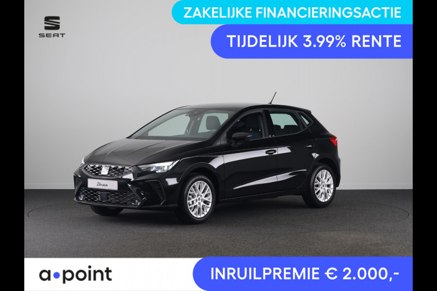 Seat Ibiza Style Plus 1.0 EcoTSI 95 PK | Midnight Black Metallic | Apple Carplay | Park Assist | Cruise Control