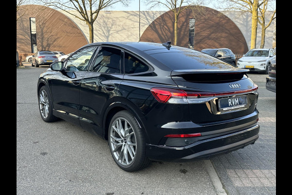 Audi Q4 Sportback e-tron 50 quattro S edition 77 kWh 3X S-LINE| SOH 93% | LEER |MATRIX LED| ADAPTIVE CRUISE CONTROL | LEDER | ELEKTRISCHE ACHTERKLEP| CAMERA| 21 INCH!