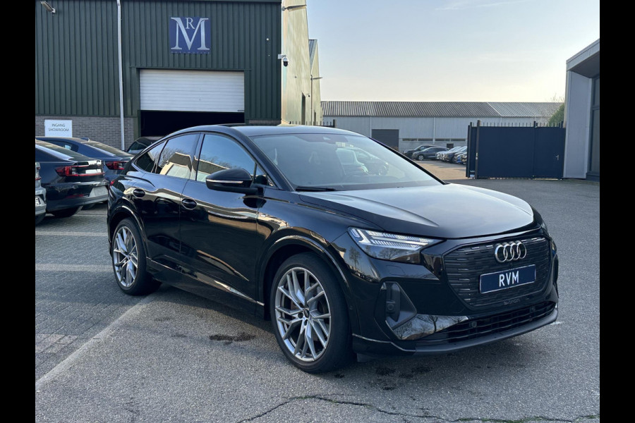 Audi Q4 Sportback e-tron 50 quattro S edition 77 kWh 3X S-LINE| SOH 93% | LEER |MATRIX LED| ADAPTIVE CRUISE CONTROL | LEDER | ELEKTRISCHE ACHTERKLEP| CAMERA| 21 INCH!