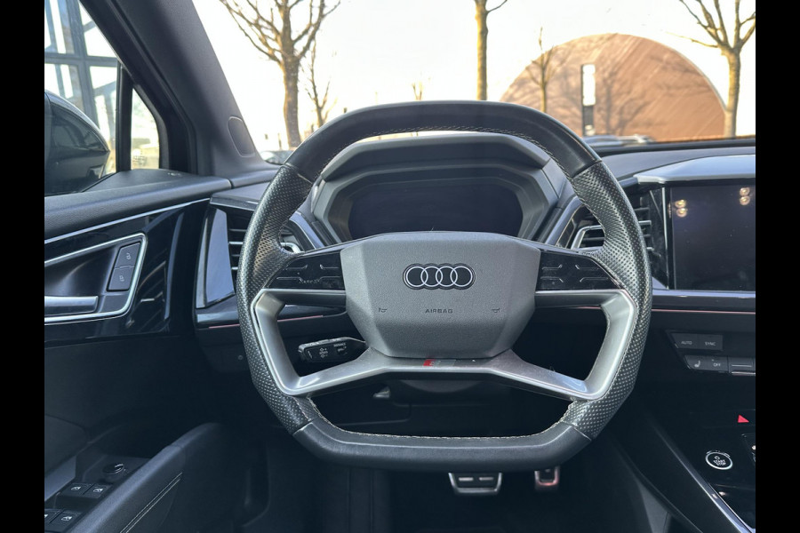 Audi Q4 Sportback e-tron 50 quattro S edition 77 kWh 3X S-LINE| SOH 93% | LEER |MATRIX LED| ADAPTIVE CRUISE CONTROL | LEDER | ELEKTRISCHE ACHTERKLEP| CAMERA| 21 INCH!